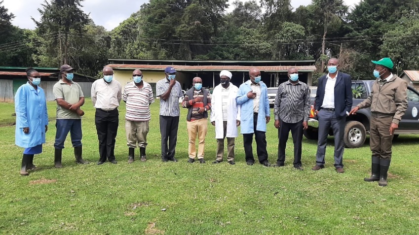 Kiambu county government and water company Mds during a tree planting exercise